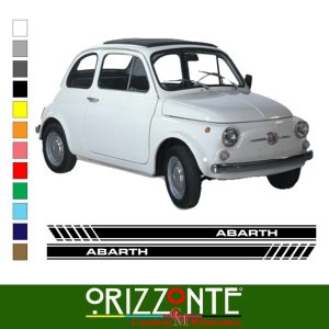 FASCE ADESIVE 500 ABARTH D'EPOCA STICKER 500 L 500 R 500 F Auto Adesivi