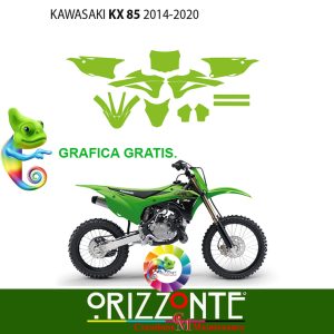 Kit adesivi personalizzati MOTO Kawasaki KX 85 2014-2020 decalcomanie