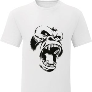 T-shirt cotone personalizzata gorilla maglie uomo donna bambino decalcomanie