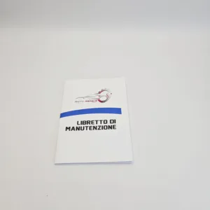 Libretto manutenzione auto personalizzato con logo azienda