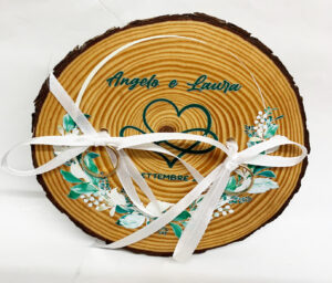 Porta fedi in legno personalizzabile