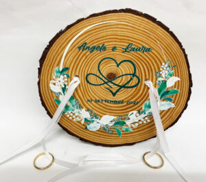 Porta fedi in legno personalizzabile - immagine 2