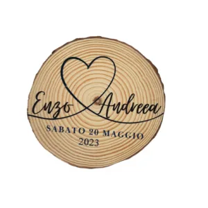 Porta fedi in legno personalizzabile - immagine 3
