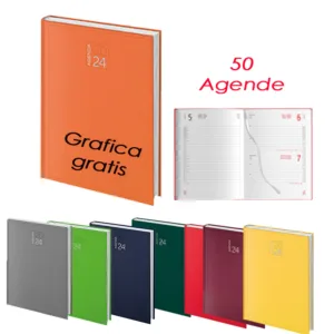 Agende personalizzabili con logo kit 50 pezzi gadget grafica e stampa inclusi
