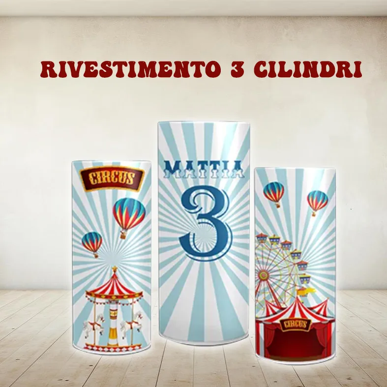 Rivestimento cilindri 3 stampe personalizzabile con nome festeggiato  comunione - Orizzonte CM Print