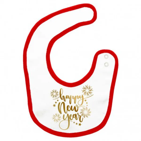 Bavaglino bimbo bimba personalizzato Happy New Year idea regalo