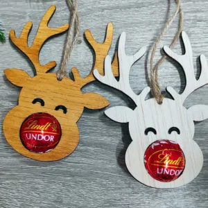 Decorazione natalizia renna porta cioccolatino per albero idea regalo