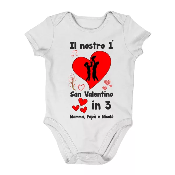 Body bimbo bimba personalizzato il nostro primo san valentino in tre