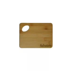 Tagliere in bamboo personalizzato con nome ad incisione idea regalo