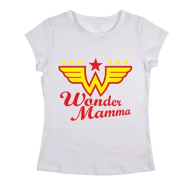 T-shirt personalizzata Wonder mamma idea regalo festa della mamma