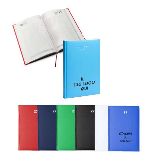 Agenda Giornaliera 2027 Personalizzabile 15x21 cm grafica e stampa inclusa 10 pz