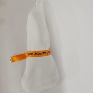 Bracciali in tessuto personalizzabili idea segnaposto per evento - immagine 3