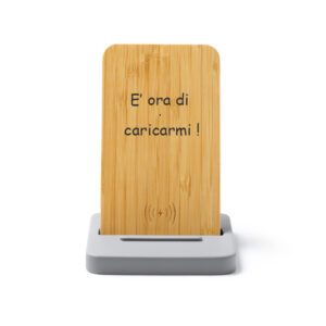 Caricabatteria wireless personalizzato con dedica idea regalo