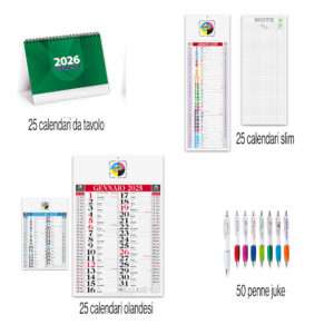 Kit gadget promozionale personalizzabile con logo promo 1