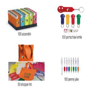 Kit gadget promozionale personalizzabile con logo promo 6