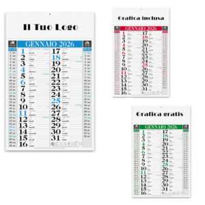 Calendario Olandese personalizzabile grafica a colori gadget azienda - immagine 3
