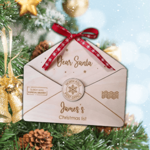 Lettera incisa o stampata per santa claus, babbo natale idea regalo - immagine 4