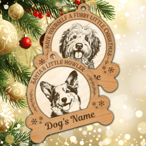 Sfera natalizia per dog's ornamento e addobbo albero di natale con immagine del tuo cane - immagine 4