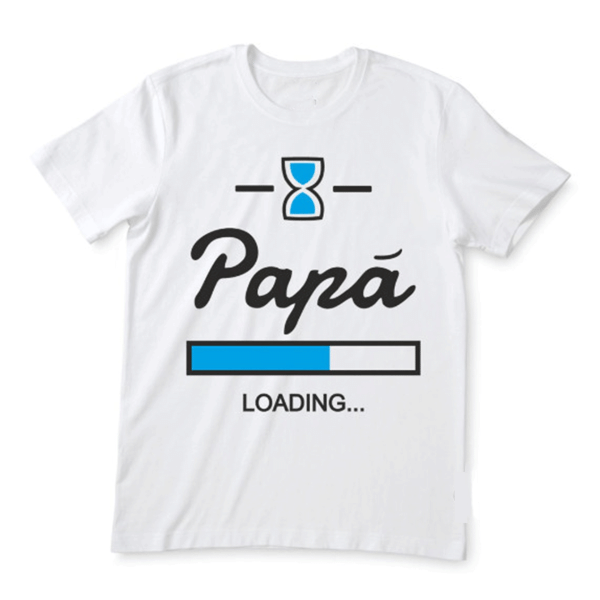 T-Shirt mezza manica personalizzata papà loading idea regalo futuro papà