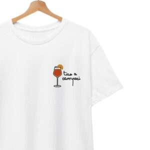 T-shirt uomo donna in cotone personalizzata tiro a campari idea regalo