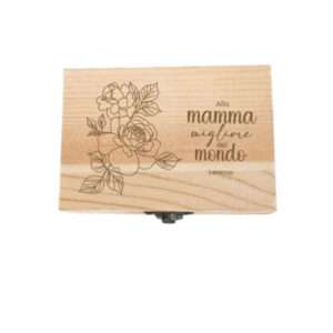 Portagioie in legno personalizzabile ad incisione idea regalo