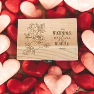 Portagioie in legno personalizzabile ad incisione idea regalo - immagine 2