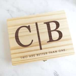 Scatola regalo gift box in legno personalizzabile idea regalo per innamorati - immagine 3