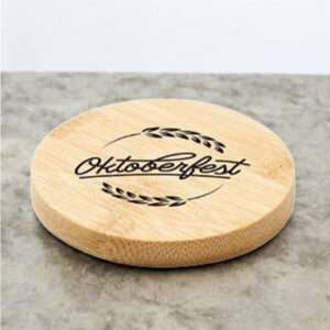 Sottobicchiere in legno personalizzabile con incisione nome e dedica - immagine 3