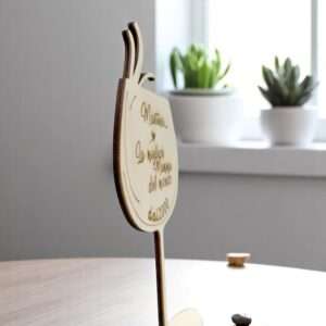 Calice in legno personalizzabile ad incisione idea regalo per occasioni speciali - immagine 4