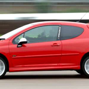 Adesivi Peugeout compatibile decorazione montante sportello coppia dx e sx