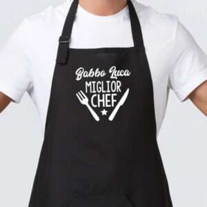 Grembiule personalizzato babbo nome miglior chef perfetto per gli amanti della cucina