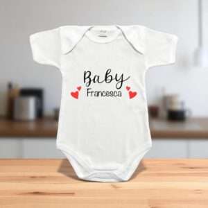 Tris famiglia coordinato tazze personalizzate mamma e papà con nome e body neonato - immagine 3