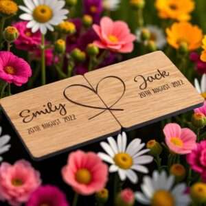 Sottobicchieri in legno personalizzati per coppia con nomi o frase incisa - immagine 4