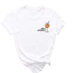 T-shirt unisex personalizzata santo aperitivo idea regalo perfetta per aperilovers