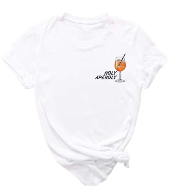 T-shirt unisex personalizzata santo aperitivo idea regalo perfetta per aperilovers