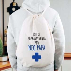 Sacca personalizzata per neo papà idea regalo divertente - immagine 3