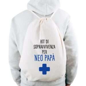 Sacca personalizzata per neo papà idea regalo divertente - immagine 2