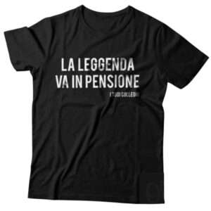 T-Shirt personalizzata la leggenda va in pensione idea regalo pensionamento divertente