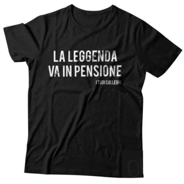 T-Shirt personalizzata la leggenda va in pensione idea regalo pensionamento divertente