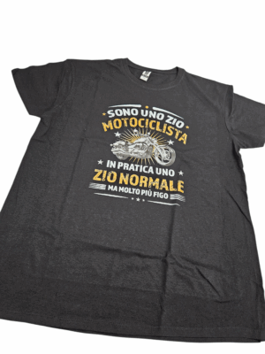 T-shirt uomo personalizzata zio motociclista divertente idea Regalo per zii fighi - immagine 2