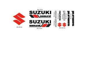 Kit Adesivi Prespaziati suzuki samurai – decalcomanie resistenti per fuoristrada - immagine 3
